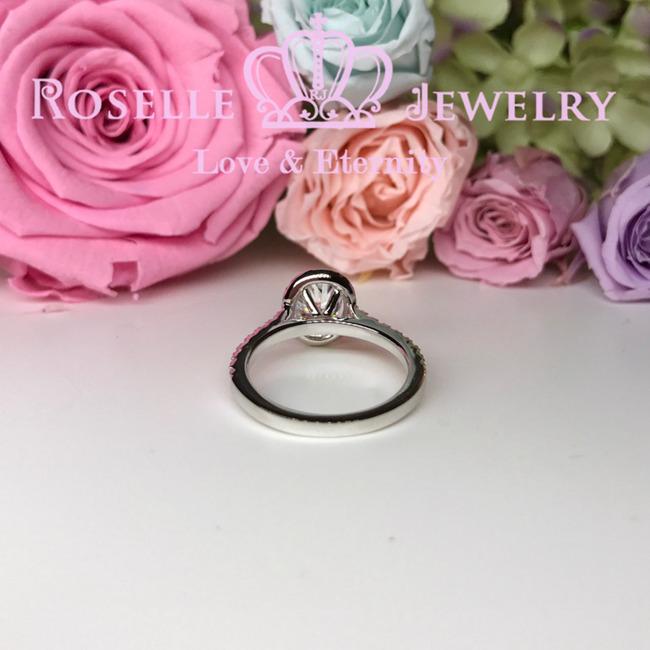 Oval Halo Engagement Ring - VO1 - Roselle Jewelry