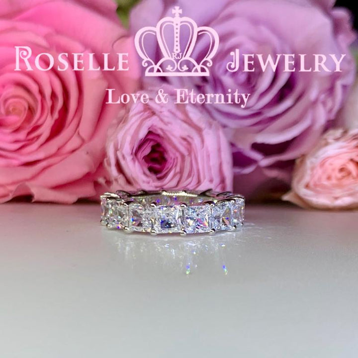 Princess Cut Eternity Wedding Ring - BH3 - Roselle Jewelry