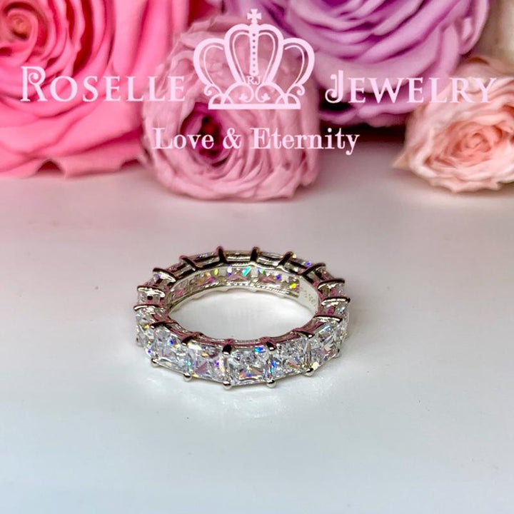 Princess Cut Eternity Wedding Ring - BH3 - Roselle Jewelry