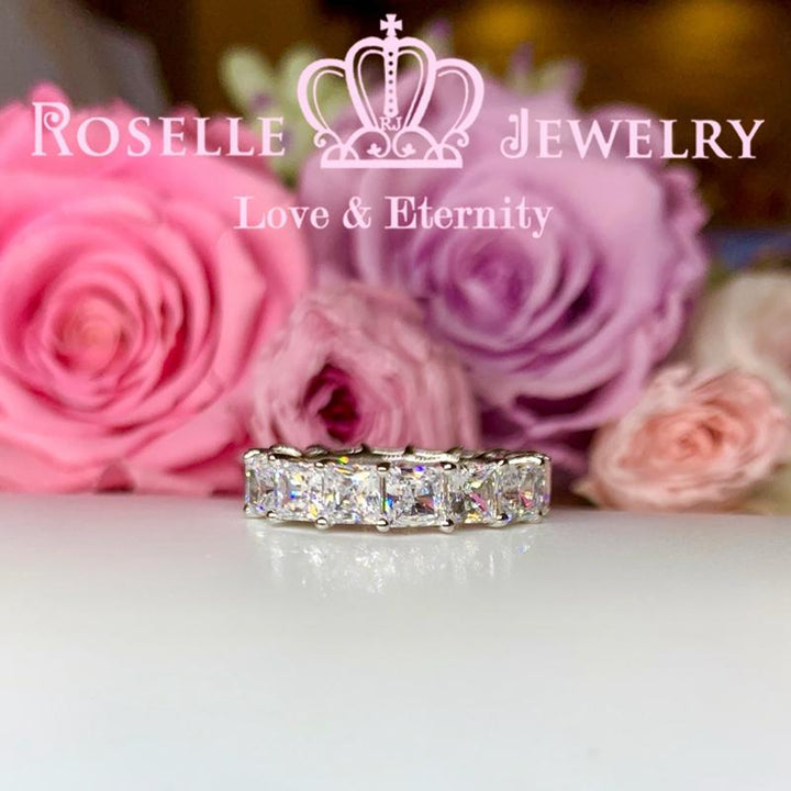 Princess Cut Eternity Wedding Ring - BH3 - Roselle Jewelry